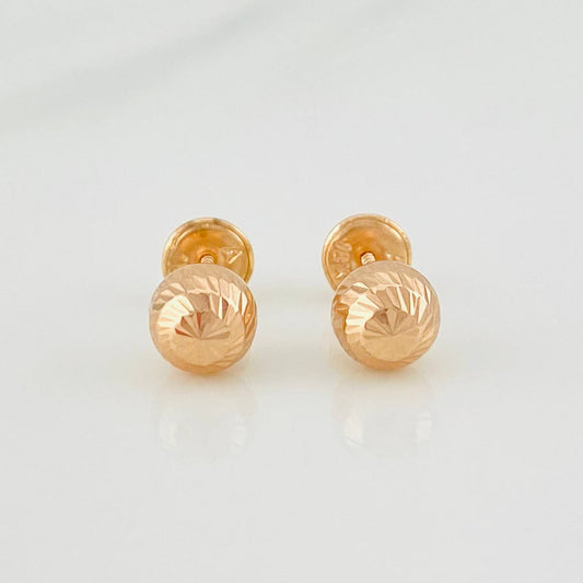 Topos Bola Diamantada 0.7g / in / 6mm Oro Rosa 18K