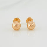 Topos Bola Diamantada 0.7g / in / 6mm Oro Rosa 18K