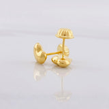 Topos Corazón 0.9g / in / 10mm Oro Amarillo 18K
