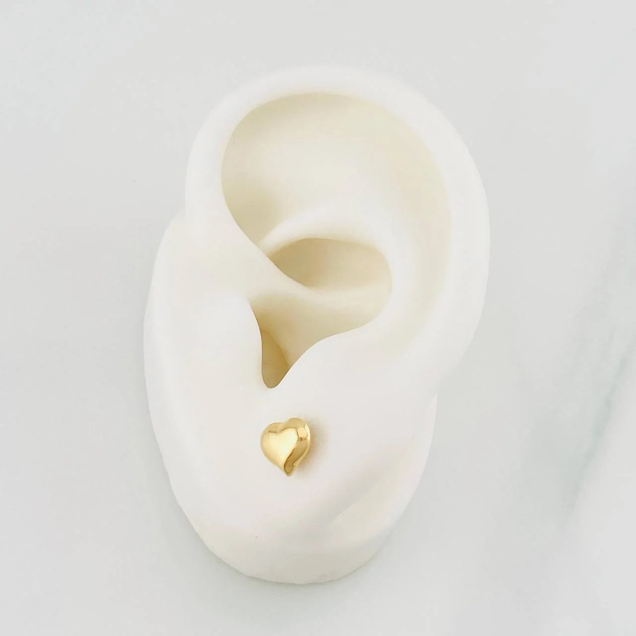 Topos Corazón 0.9g / in / 10mm Oro Amarillo 18K