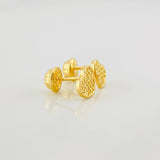 Topos Corazón Tupido 1.05g / in / 7.4mm Oro Amarillo 18K