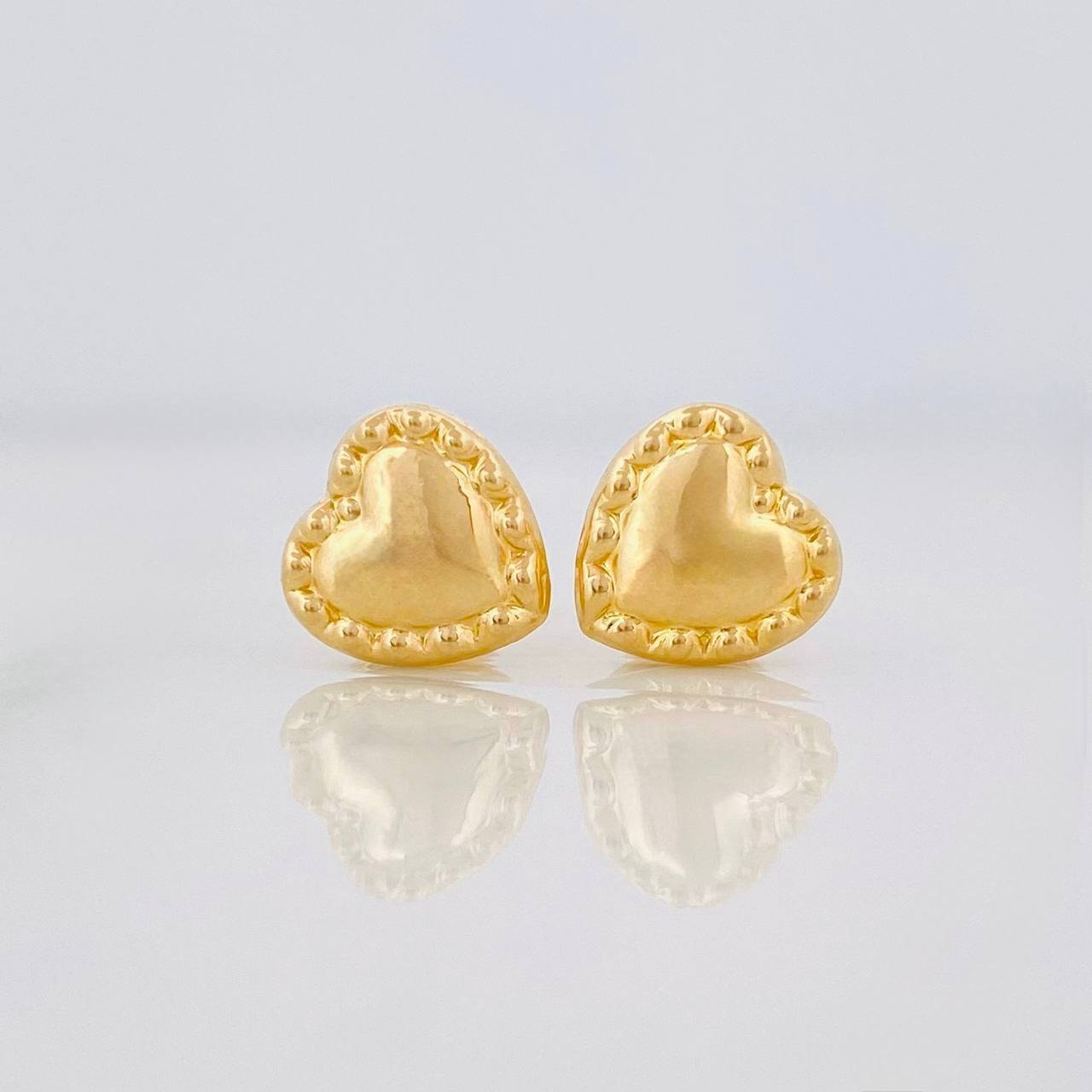 Topos Corazón 0.75g / in / 8mm Oro Amarillo 18K