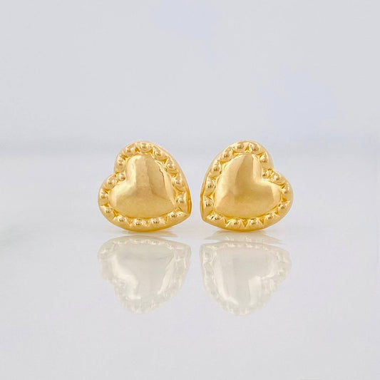 Topos Corazón 0.75g / in / 8mm Oro Amarillo 18K