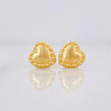 Topos Corazón 0.75g / in / 8mm Oro Amarillo 18K