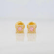 Topos Halo Cuadrado 0.7g / in / 4.5mm Oro Amarillo 18K