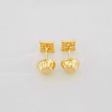 Topos Halo Cuadrado 0.7g / in / 4.5mm Oro Amarillo 18K