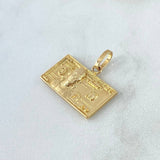 Dije 100  Dolares 4.2gr / 2.1cm-Liso Relieve Oro Amarillo 18K