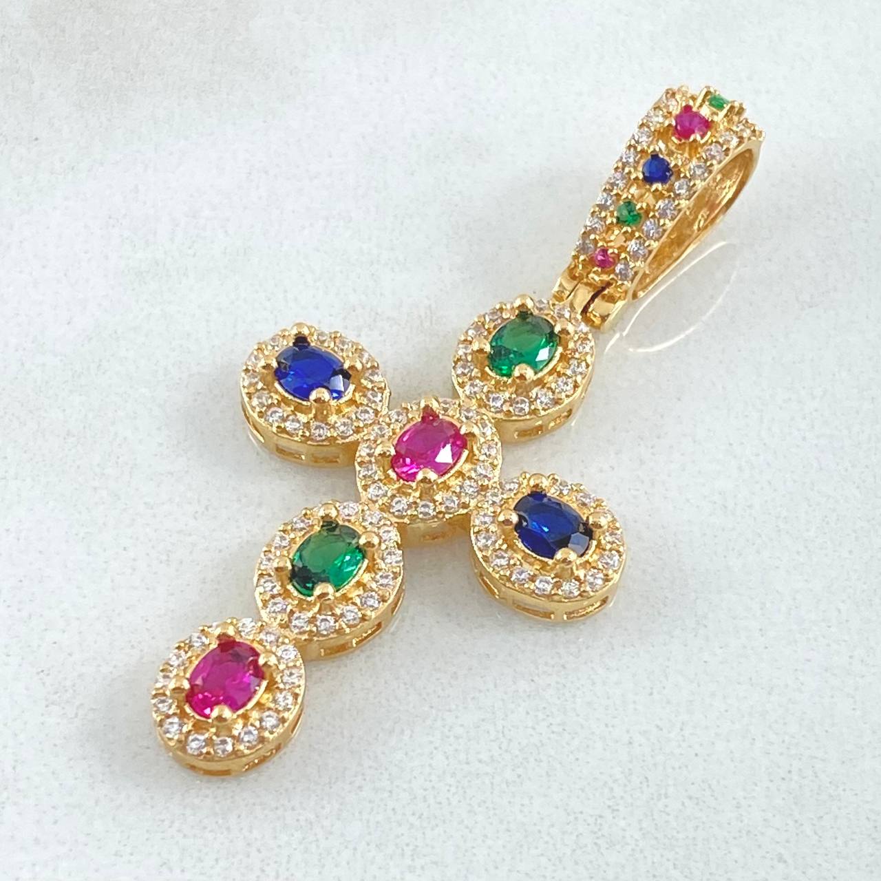 Pendant Dense Cross 4.95gr / 4.5cm / 18K Gold *