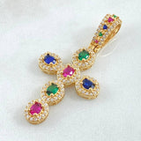 Pendant Dense Cross 4.95gr / 4.5cm / 18K Gold *