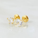 Topos Corazón 1.1gr / 5mm Oro Amarillo 18K *