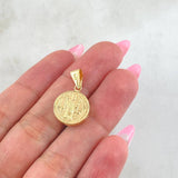 San Benito Pendant 0.95gr / 1 in / 18K Yellow Gold