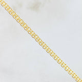 Pulso China 2.45gr / 7 1/2 in / 2.4mm Oro Amarillo +1 18K ©