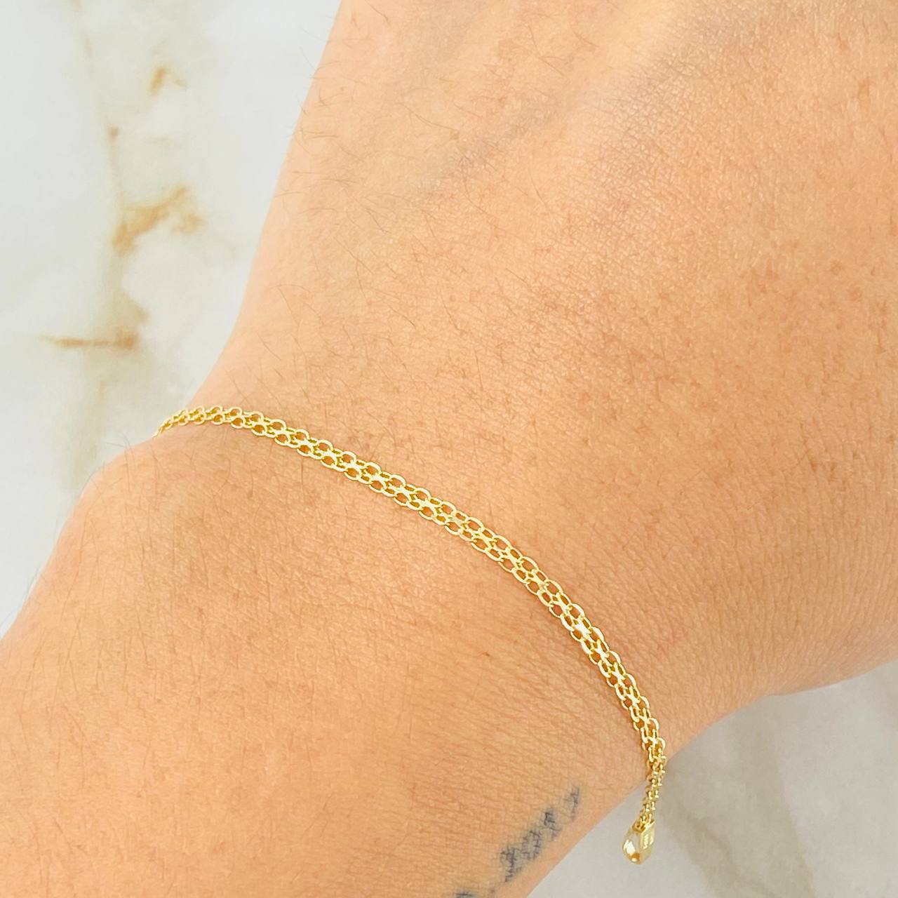 Pulso Chino 1gr / 7 1/2 in / 1.8mm Oro Amarillo 18K *