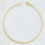 Pulso Chino 1.2gr / 7 1/2 in / 1.5mm Oro Amarillo +1 18K ©