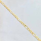 Pulso Figaro 1.75gr / 7 1/2 in / 2.8mm Oro Amarillo +1 18K ©