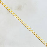 Pulso Cubano 1.35gr / 7 1/2 in / 2.5mm Oro Amarillo +1 18K ©