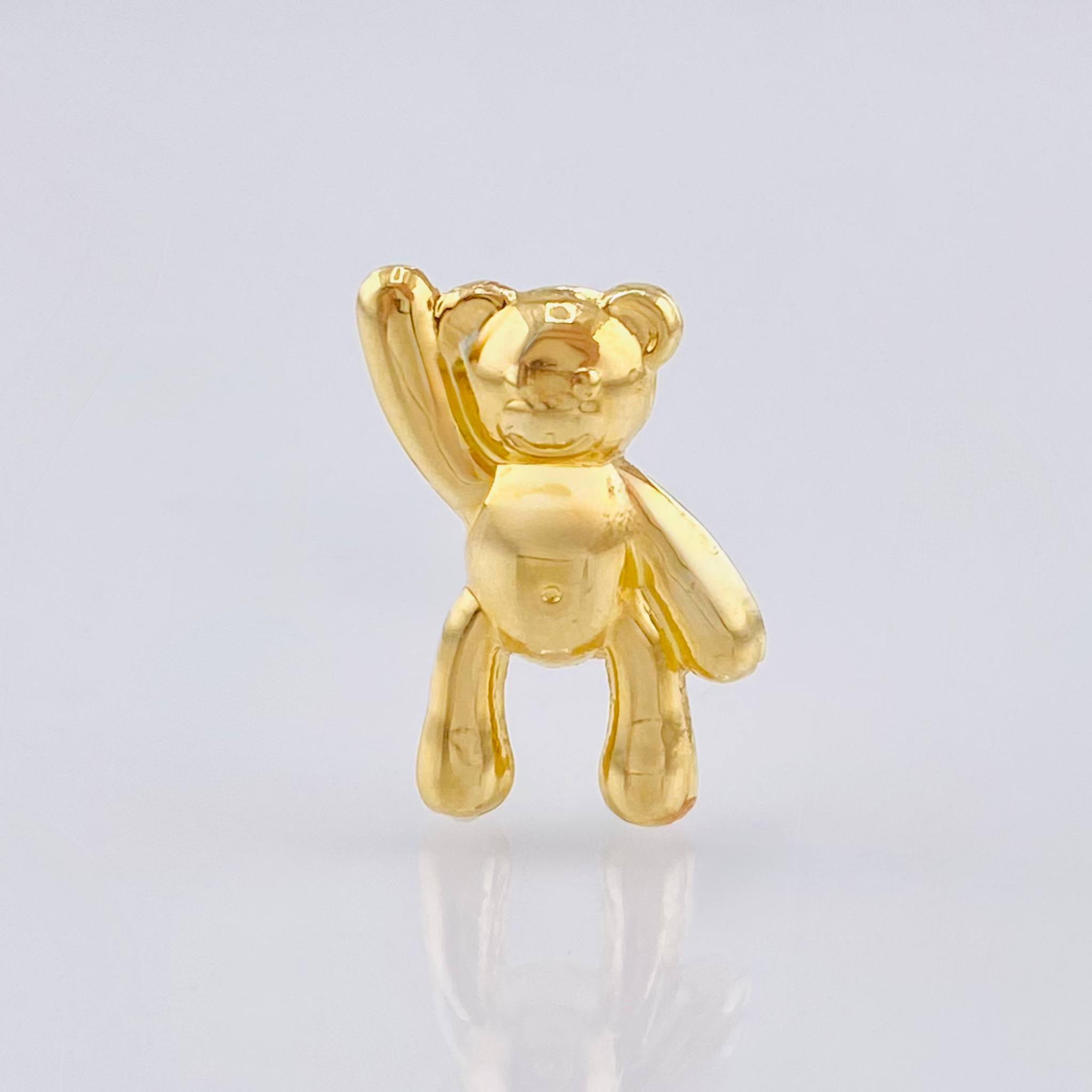 Dije Oso Manito Arriba 0.8gr / 3/4 in / Oro Amarillo 18K *