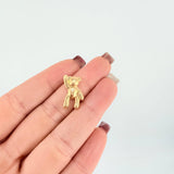 Dije Oso Manito Arriba 0.8gr / 3/4 in / Oro Amarillo 18K *