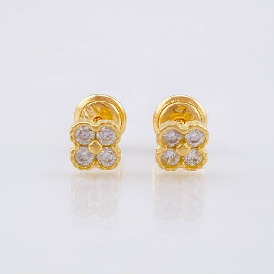 Topos Trebol 0.65 g / in / 3.8 mm Oro Amarillo 18K