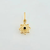 Dije Estrella 8 Puntas 0.45gr / 1/2 in / Oro Amarillo 18K