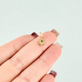 Dije Estrella 8 Puntas 0.45gr / 1/2 in / Oro Amarillo 18K