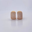 Stud Earrings Dense 4.3gr / White Zircons 18K Yellow Gold $