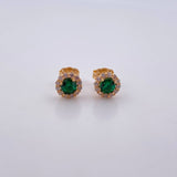 Topos Halo 2gr / Circones Blancos Verde Oro Amarillo 18K $