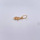 Pendant 1gr / 1.7cm / White Zircons 18K Yellow Gold &