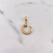 Pendant Nail 2.8gr / 2.7cm / White Zircons 18K Yellow Gold &