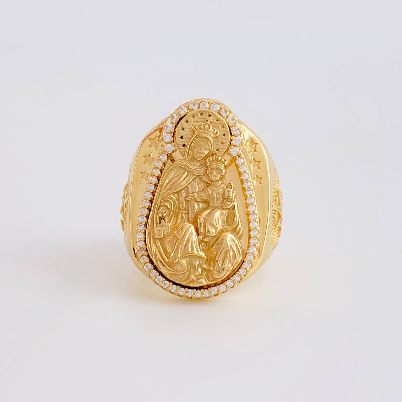 Virgin of Carmen Ring 16g / T8 1/4 Yellow Gold 18K