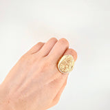 Virgin of Carmen Ring 16g / T8 1/4 Yellow Gold 18K