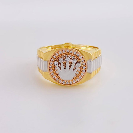 Ring Strap Crown 6.8g / T8 Three Golds 18K