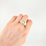 Anillo Correa Corona 7.35g / T9 Tres Oros 18K