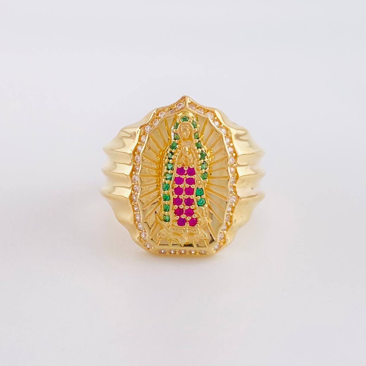 Anillo Virgen Guadalupe 11.7g / T9 1/2 Oro Amarillo 18K