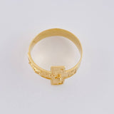 Christ Cross Ring 2.5g / T5 3/4 Yellow Gold 18K