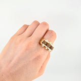 Anillo Bolas de Fuego 15g / T10 1/4 Oro Amarillo 18K