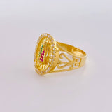 Virgin of Guadalupe Ring 5.15g / Size 9 1/2 Yellow Gold 18K