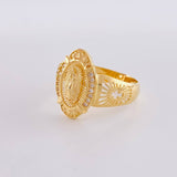 Anillo Virgen Milagrosa 3.25g / T7 3/4 Oro Amarillo 18K