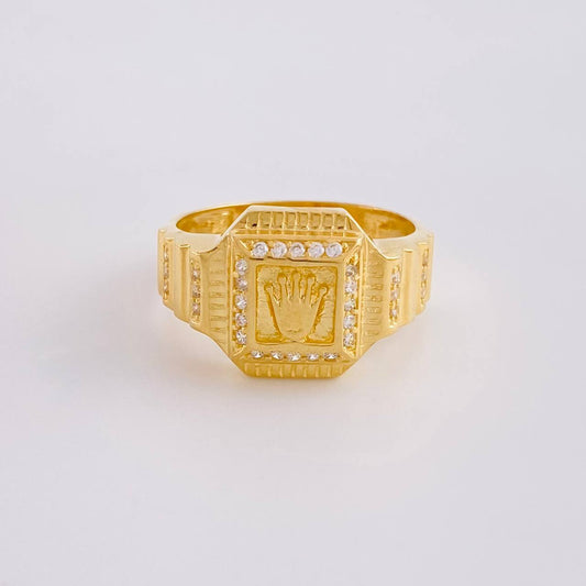 Anillo Corona Egipcia 6.9g / T10 3/4 Oro Amarillo 18K