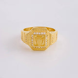 Anillo Corona Egipcia 6.9g / T10 3/4 Oro Amarillo 18K