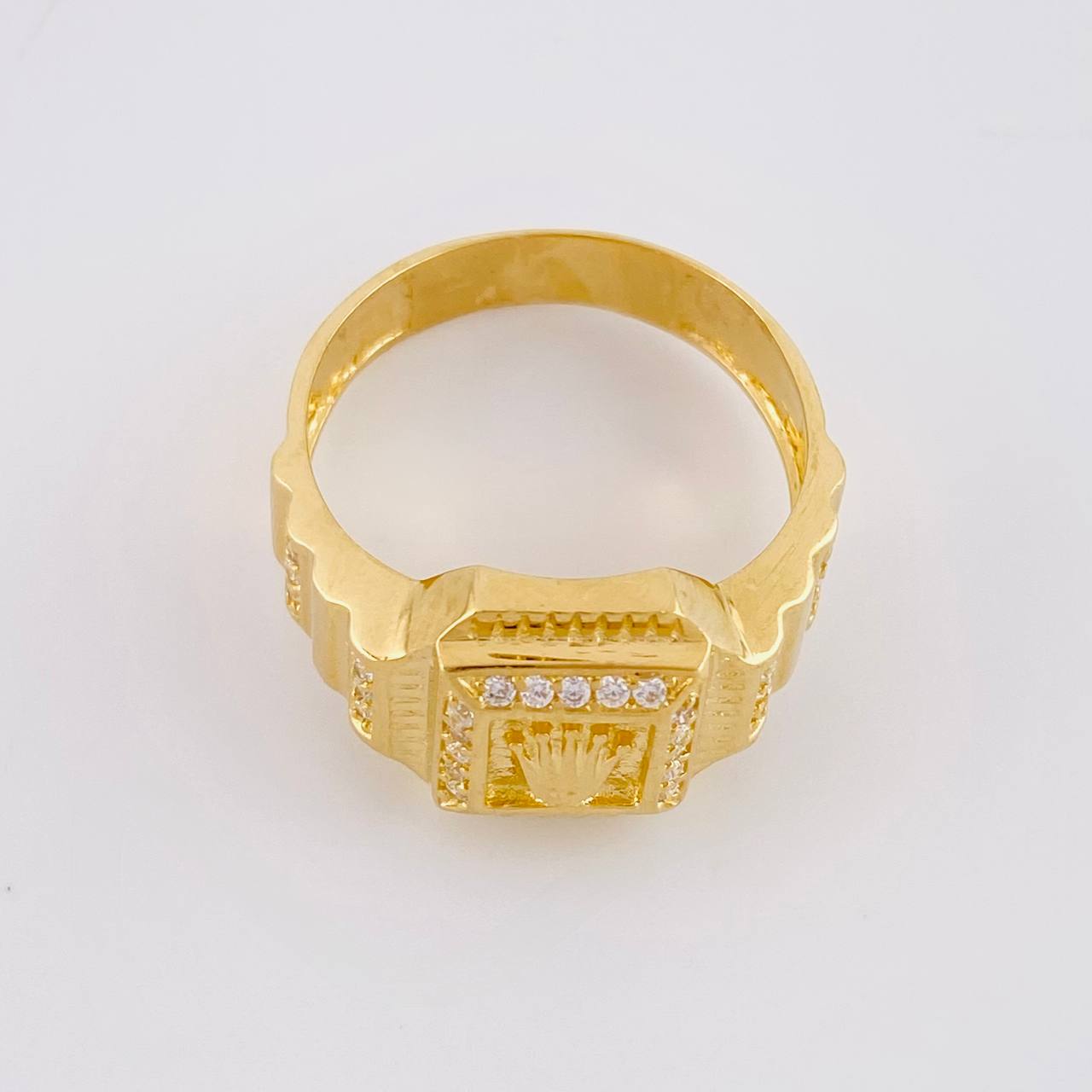 Anillo Corona Egipcia 6.9g / T10 3/4 Oro Amarillo 18K