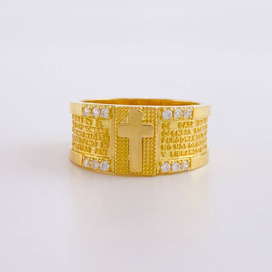 Anillo Oración Especial 7g / T6 Oro Amarillo 18K