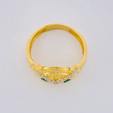 Owl Ring 4.45g / Size 7 1/2 Yellow Gold 18K