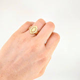 Anillo Virgen Milagrosa 3.25g / T7 3/4 Oro Amarillo 18K