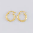 Hoop Earrings Emmi 1.15g / 1/2 in Yellow Gold 18K