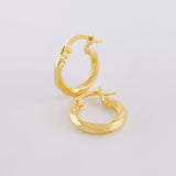 Hoop Earrings Emmi 1.15g / 1/2 in Yellow Gold 18K