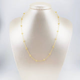 Cadena Tipo Militar Diamantada 4.45g / 18 in / 1.3mm Oro Amarillo 18K