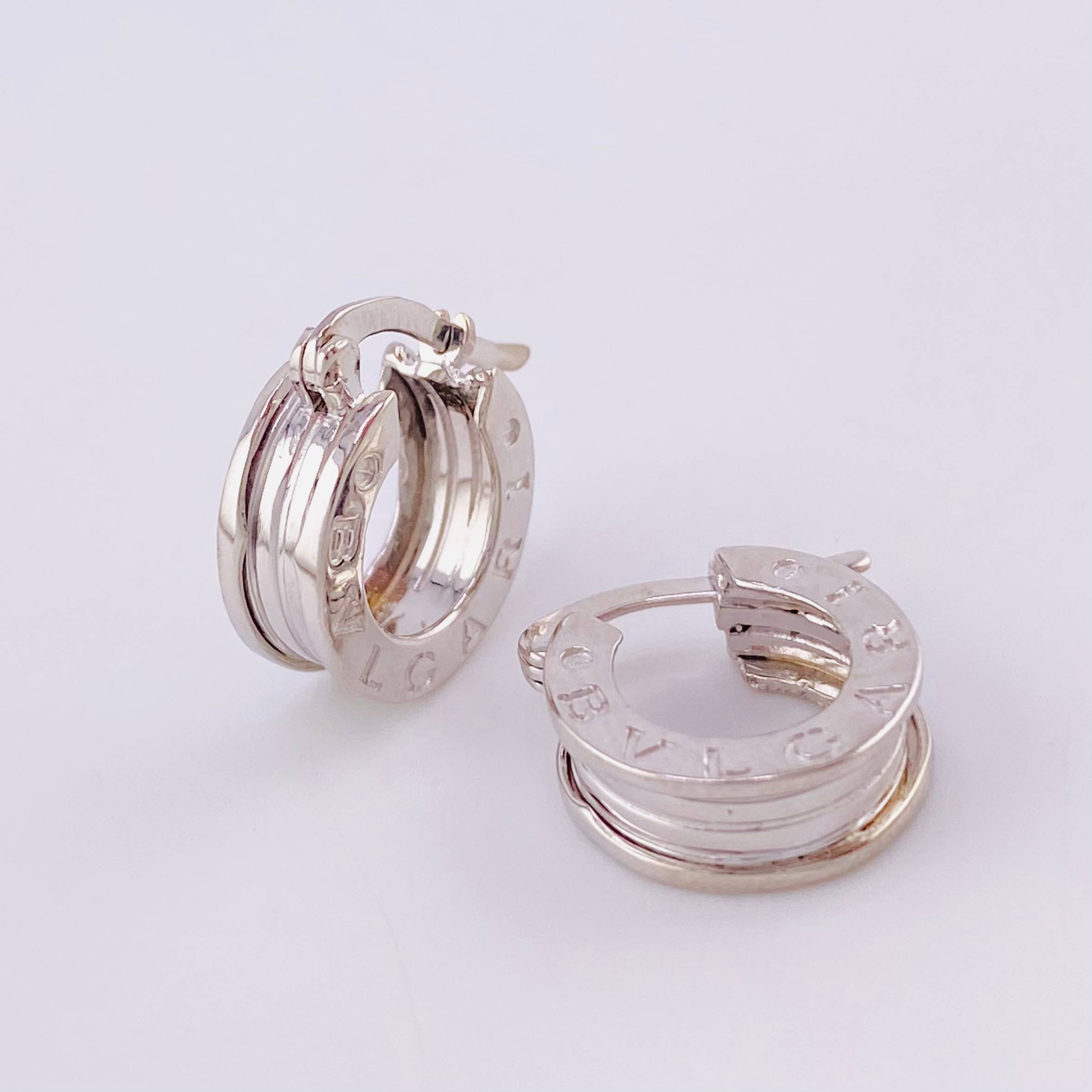 Candongas Rustica 4.05g / 1/2 in Oro Blanco 18K