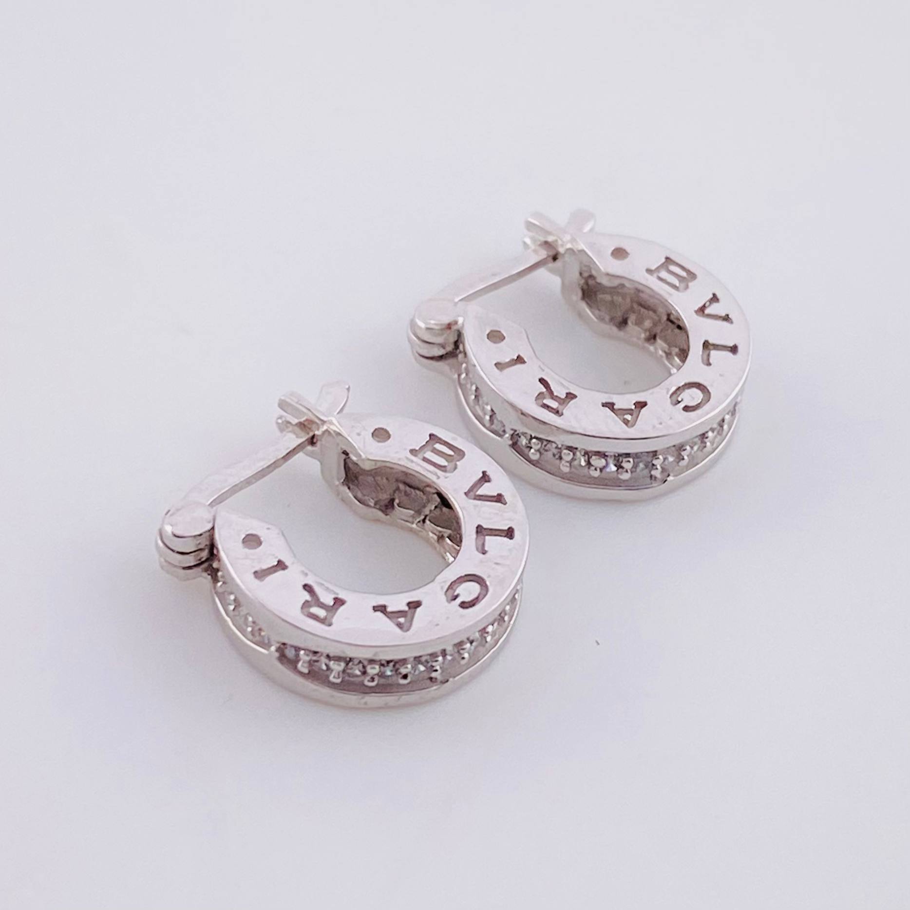 Candongas Rustica Carril Tupido 3.9g / 1/2 in Oro Blanco 18K