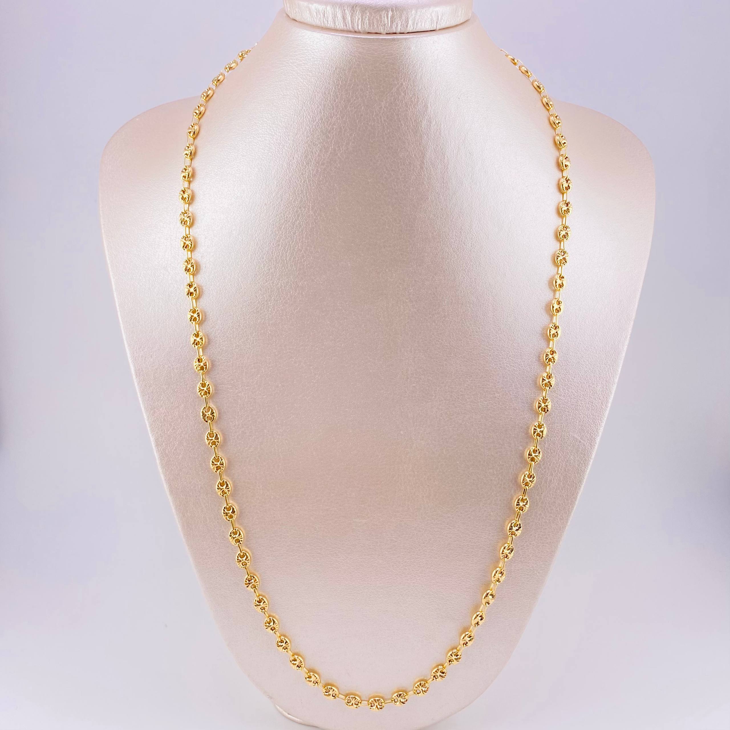 Cadena GC Diamantado 11.35g / 24 in / 4.95mm Oro Amarillo 18K